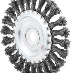 šepetys disko tipo, stambus plienas, Ø 125 mm