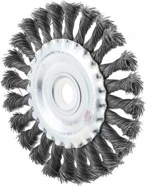 šepetys disko tipo, stambus plienas, Ø 125 mm