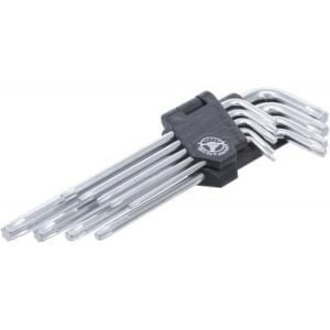 L-formos TORX raktų komplektas T10-T50 (9 vnt.)