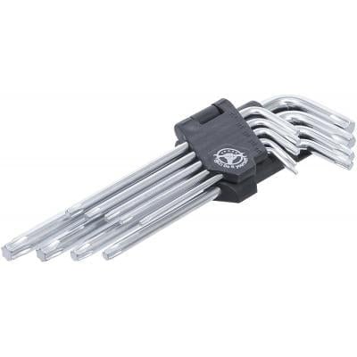 L-formos TORX raktų komplektas T10-T50 (9 vnt.)