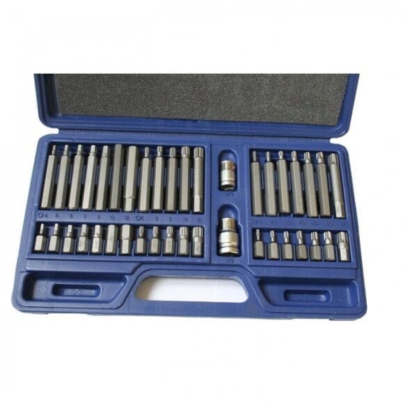 Antgalių rinkinys Torx, Hex, Spline 40 vnt.