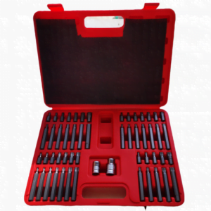 Antgalių rinkinys Torx, Torx Sec, Hex, Spline 54vnt.