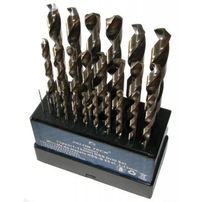 Grąžtų metalui rinkinys HSS 1-13mm 25 vnt.