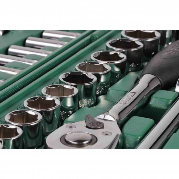 Galvučių rinkinys 1/4" + 1/2" 88vnt. – nuotrauka 2