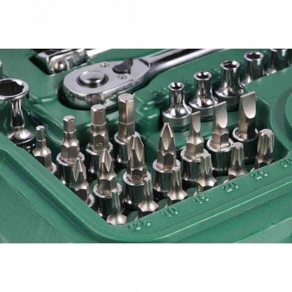 Galvučių rinkinys 1/4" + 1/2" 88vnt. – nuotrauka 3