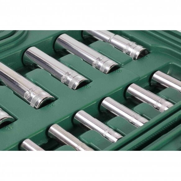 Galvučių rinkinys 1/4" + 1/2" 88vnt. – nuotrauka 4