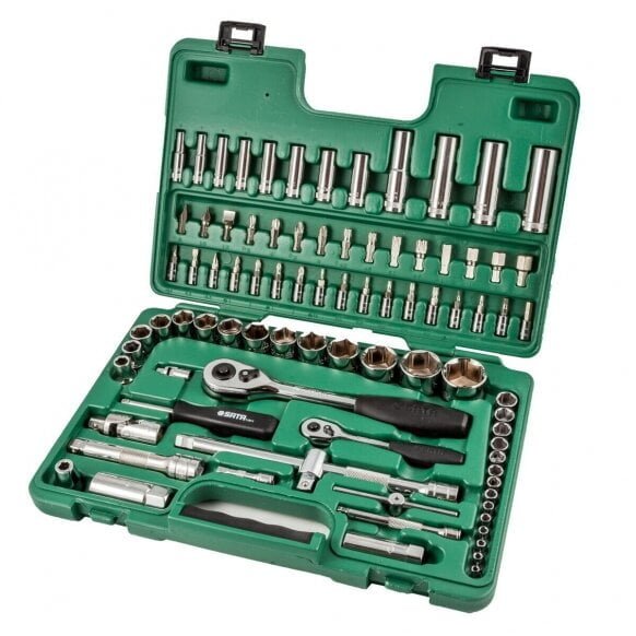 Galvučių rinkinys 1/4" + 1/2" 88vnt.