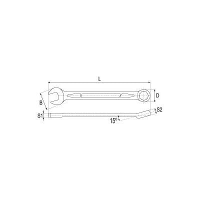 Kombinuotas raktas 8mm – nuotrauka 2