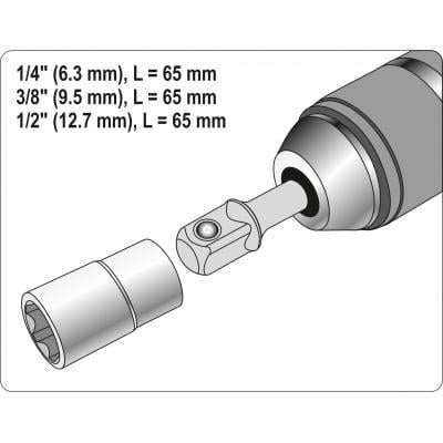 Adapterių rinkinys 1/4″ 3/8″ 1/2″ 3vnt. – nuotrauka 3