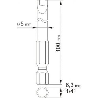 Antgaliai plokšti 1/4" 2vnt. 4x100mm 5x100mm – nuotrauka 2