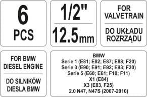 Variklio fiksavimo įrankių rinkinys BMW N47, N47S, N57 – nuotrauka 3