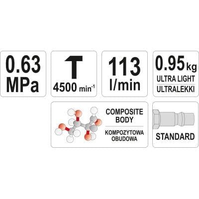 Pneumatinis plaktukas su rinkiniu – nuotrauka 2
