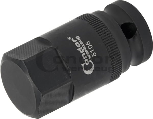 Antgalis smūginis H24mm šešiakampis 1/2