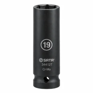 Galvutė smūginė ilga plonasienė 6-kampė 1/2" 19mm