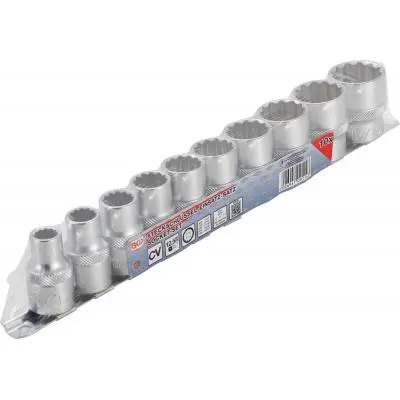 Colinių galvučių komplektas 12-kampių 1/2" 3/8"-15/16" – nuotrauka 2