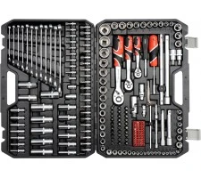 Įrankių rinkinys 1/4"+3/8"+1/2" 216vnt. – nuotrauka 2