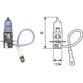 Lemputė, rūko žibintas MAGNETI MARELLI PK22s, 12V, 55W