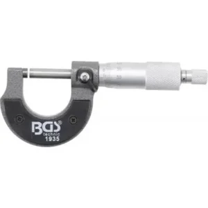 Mikrometras 0,01mm 0-25mm (medinėje dėžutėje)