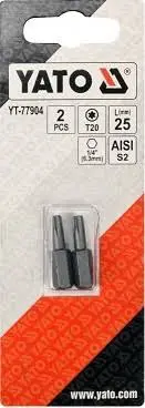 Antgalis atsuktuvui ¼ T20x25mm 2vnt. TORX – nuotrauka 2