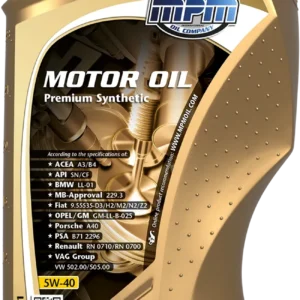 Alyva MPM Motor Oil 5W40 Premium Synthetic 1L