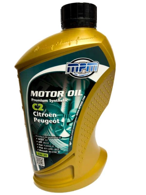 Alyva MPM Motor Oil 5W30 Premium Synthetic C2 Citroen/Peugeot 1L