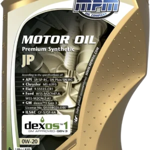 Alyva MPM Motoroil 0W-20 Premium Synthetic JP 1L