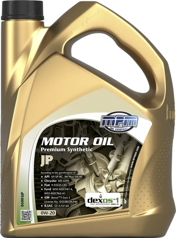 Alyva MPM Motoroil 0W-20 Premium Synthetic JP 5L