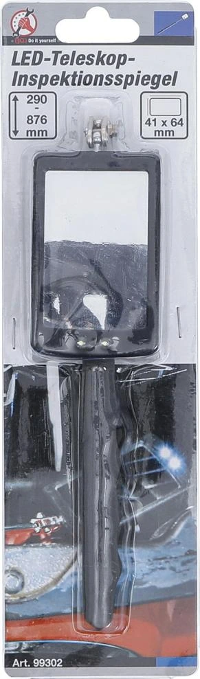 Veidrodėlis su LED 290-876 mm – nuotrauka 3
