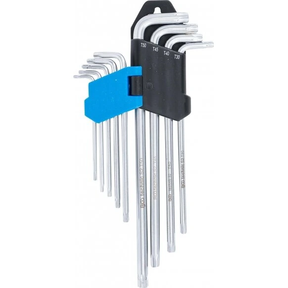 L-formos TORX raktų rinkinys T10-T50 9vnt. – nuotrauka 3
