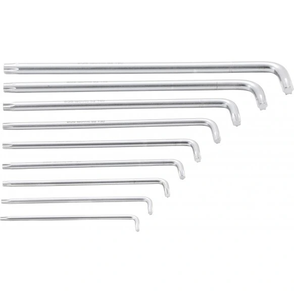 L-formos TORX raktų rinkinys T10-T50 9vnt. – nuotrauka 5