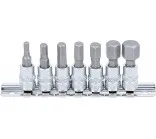 Įpresuotų antgalių komplektas, 1/4 (6,3mm), HEX 6-kampiai, 4-12mm – nuotrauka 2